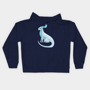 Chirpy Chibi Dragon :: Dragons and Dinosaurs Kids Hoodie